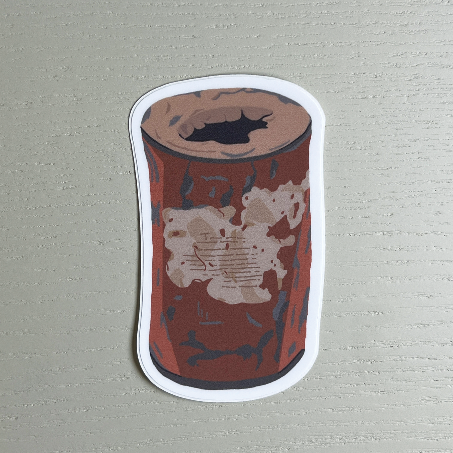 Opened Can Sticker