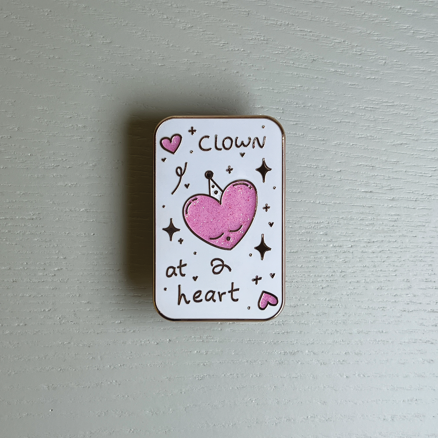 Clown at Heart Enamel Pin
