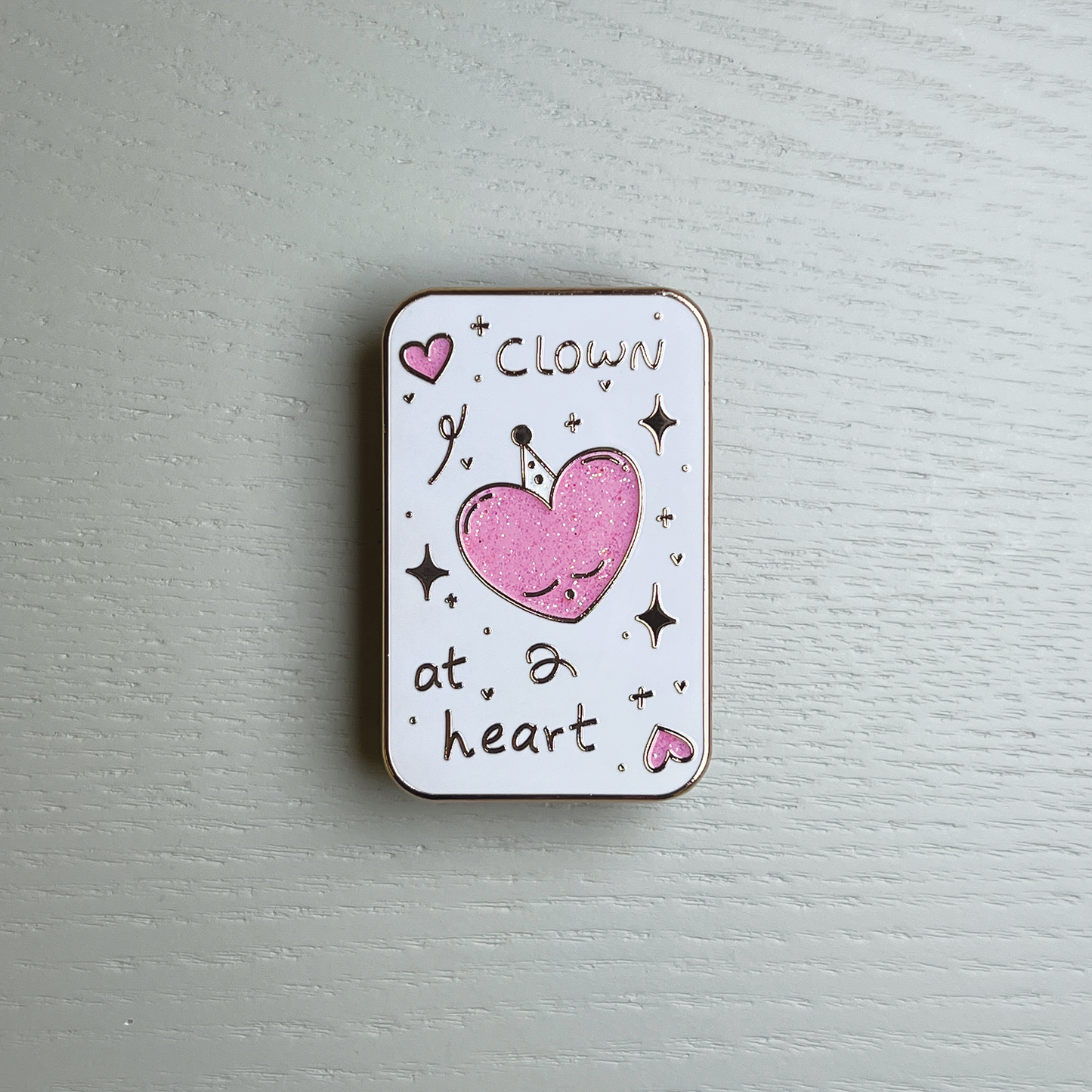 Clown at Heart Enamel Pin
