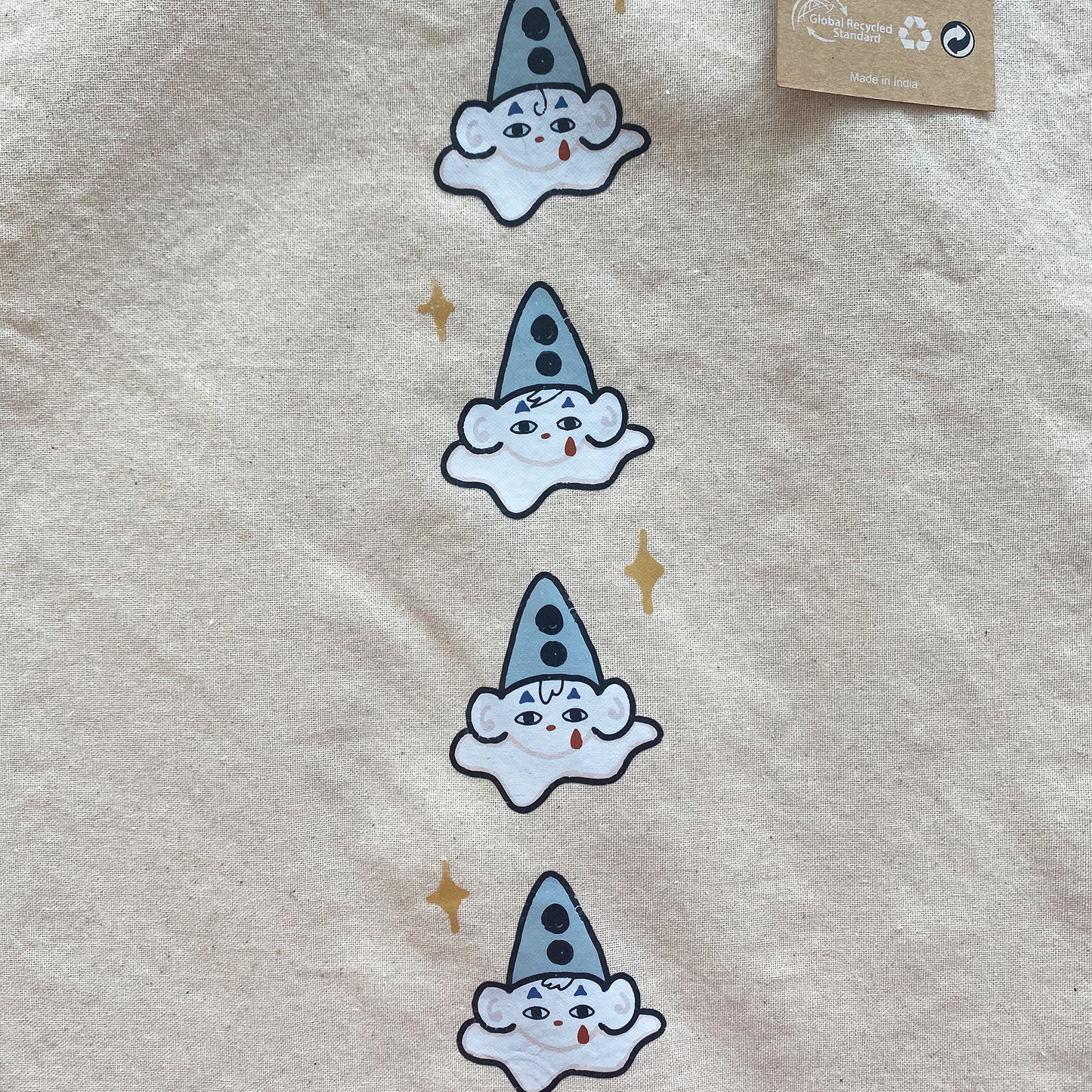 Row of Clowns Totebag