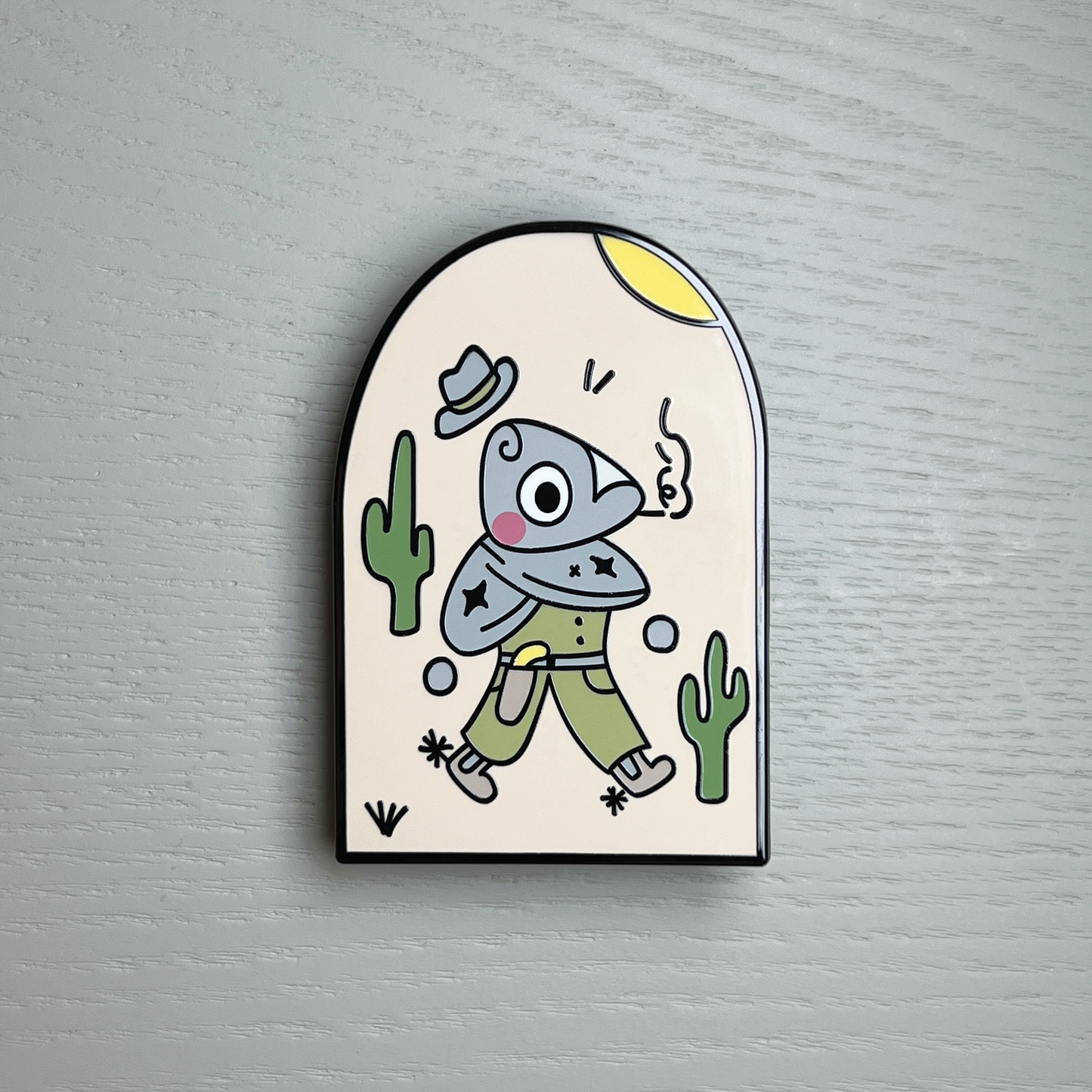 Cowboy Sadeem Enamel Pin