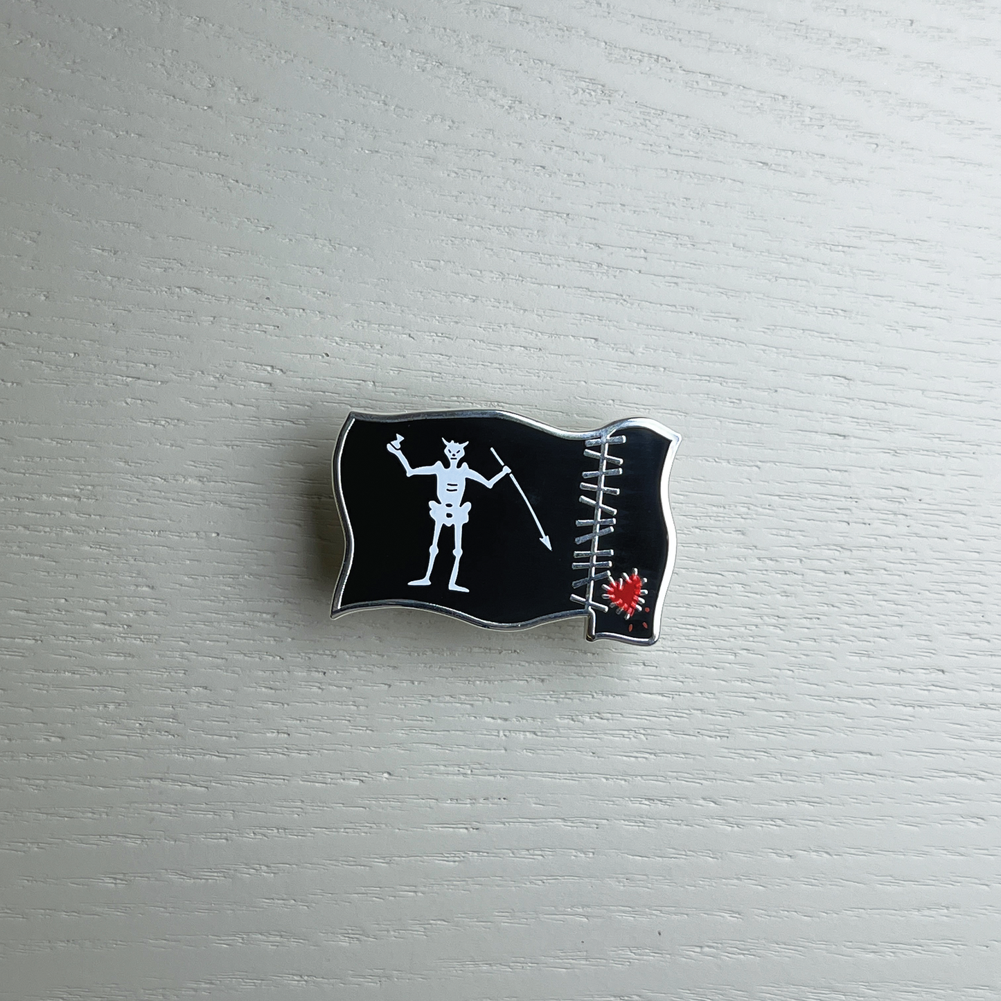 Blackbeard Flag Enamel Pin