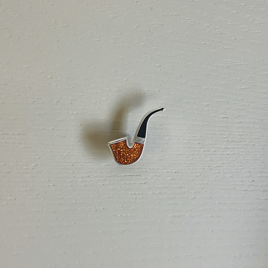 Smoking Pipe Enamel Pin