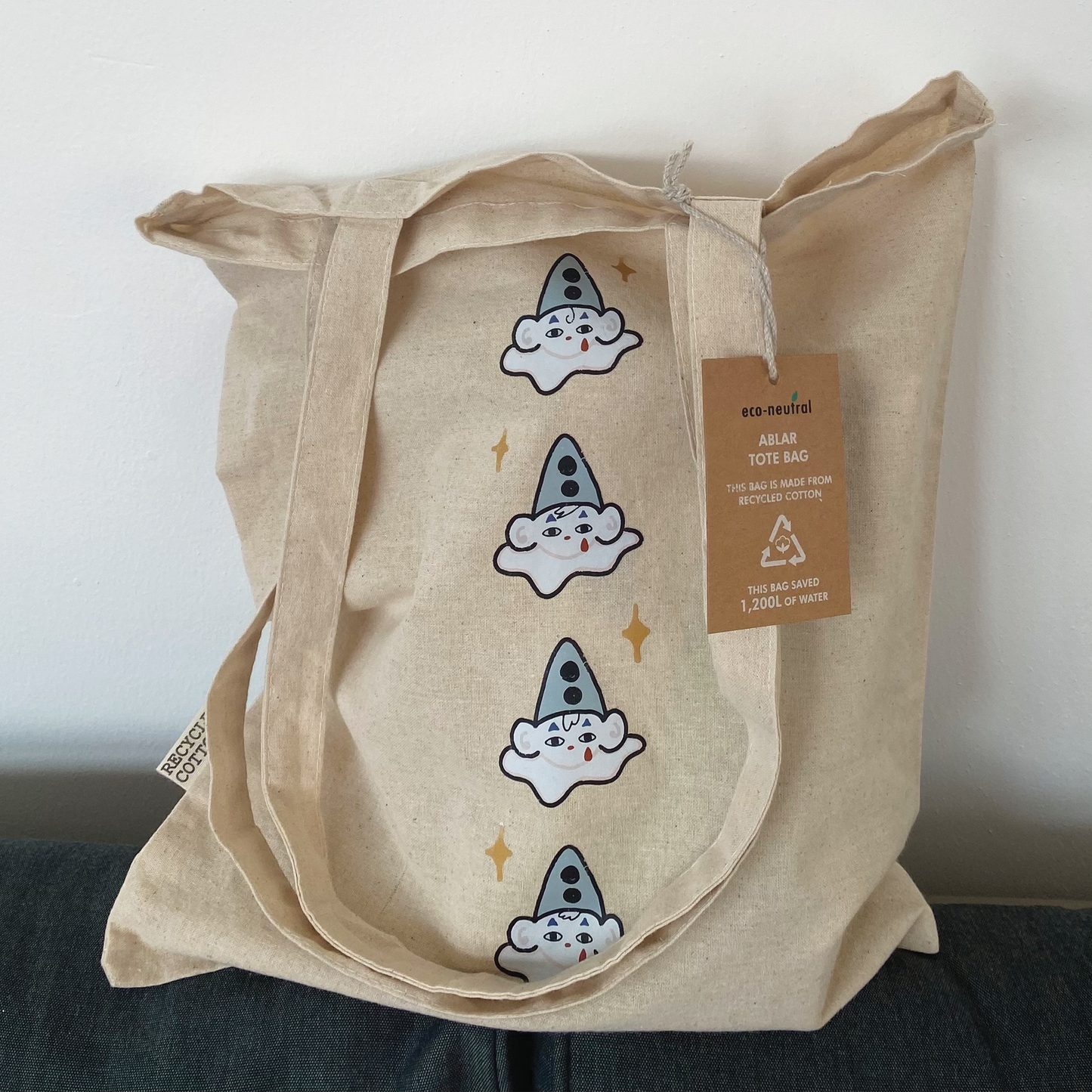 Row of Clowns Totebag