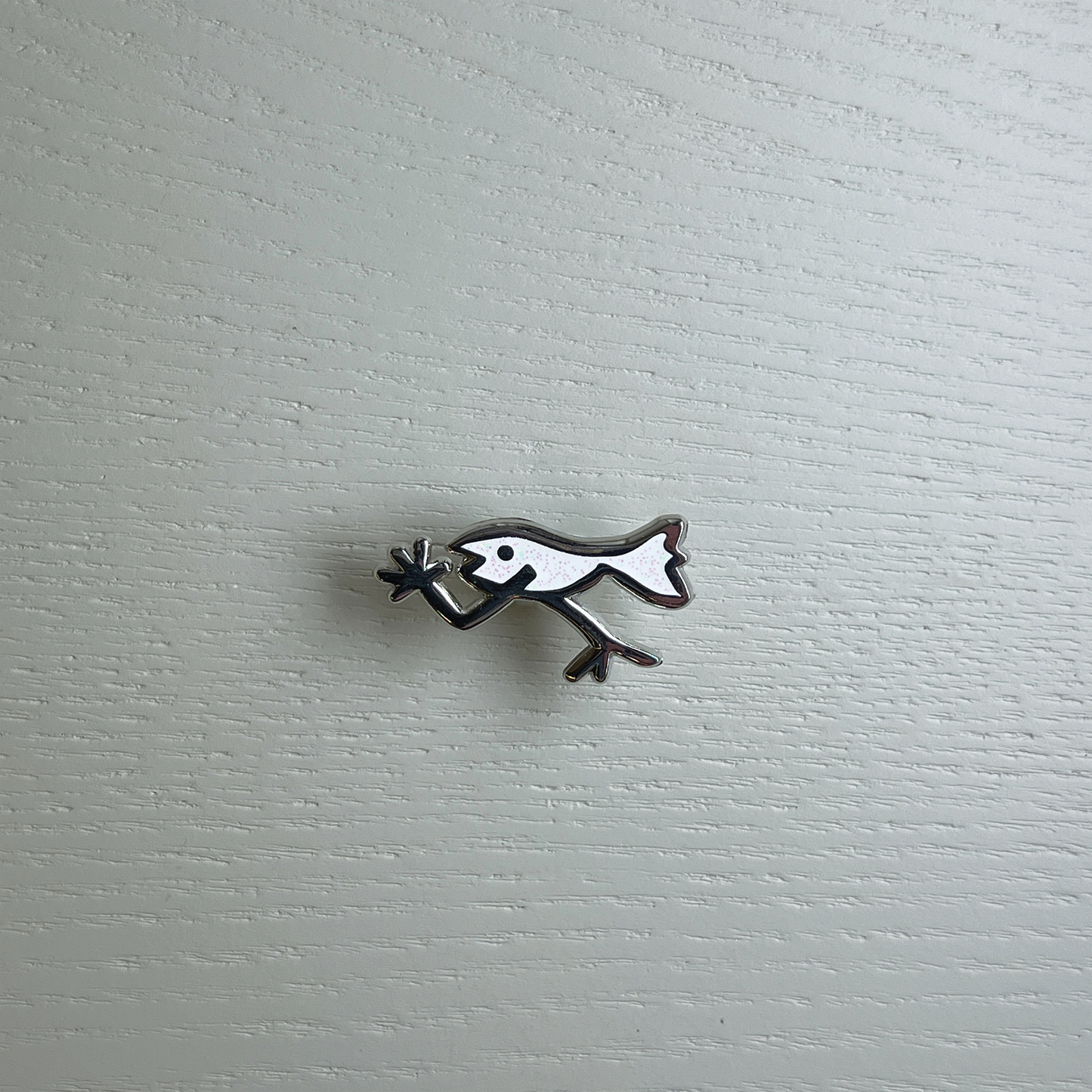 Fishjames with Glitter Enamel Pin