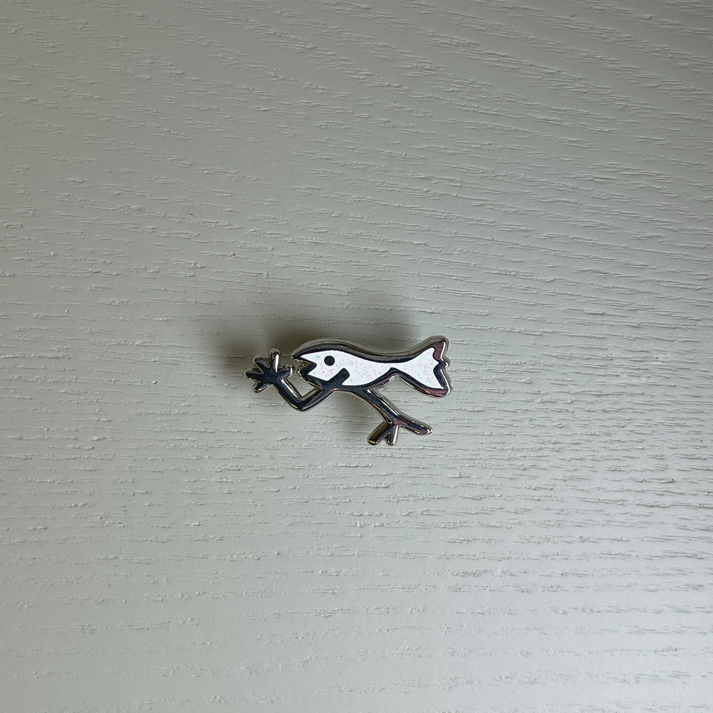 Fishjames with Glitter Enamel Pin