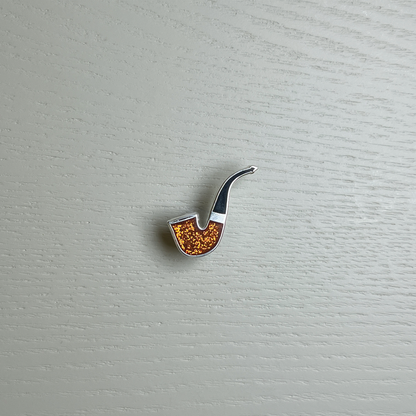 Smoking Pipe Enamel Pin