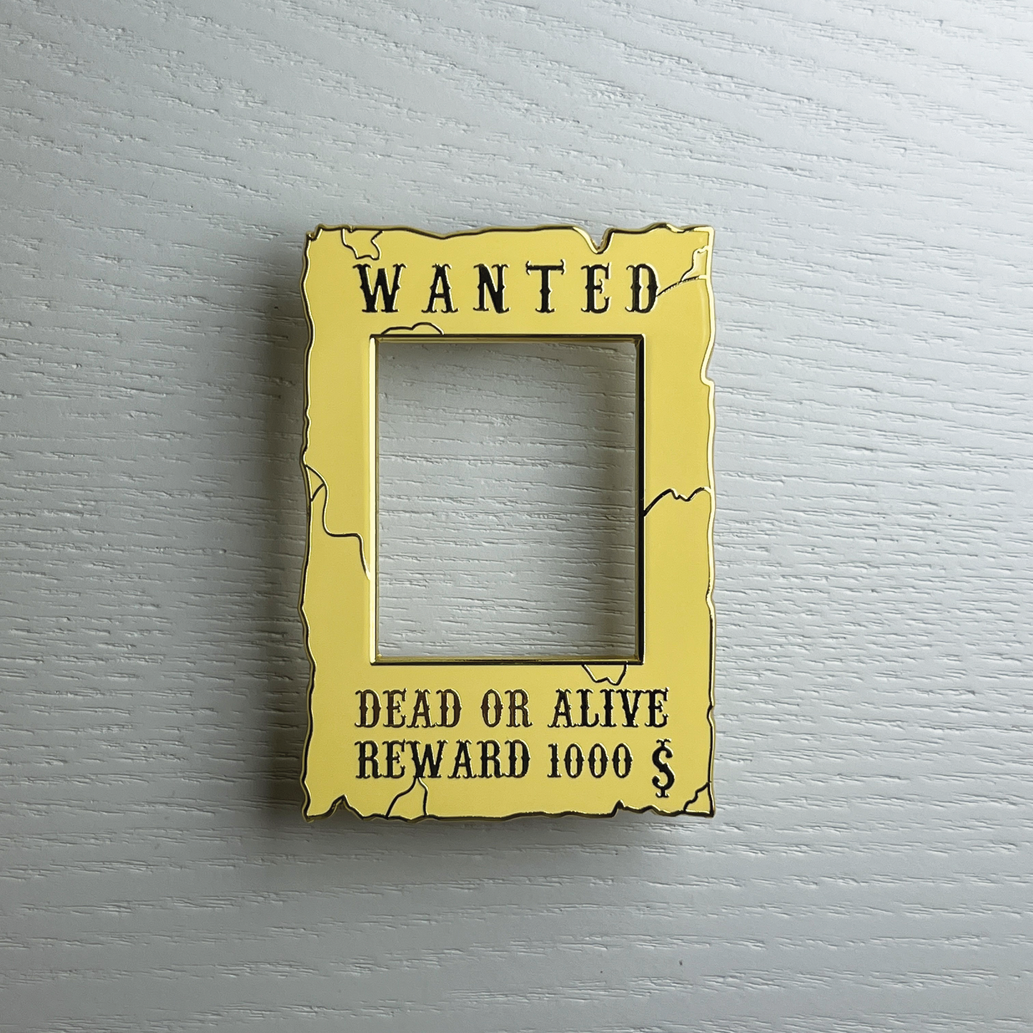 Wanted Poster Enamel Pin
